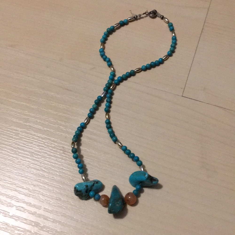 Turquoise stone necklace